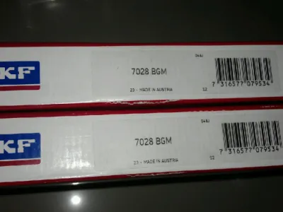 SKF 7028BGM 单列角接触球轴承 尺寸 140mm x 210mm x 33mm